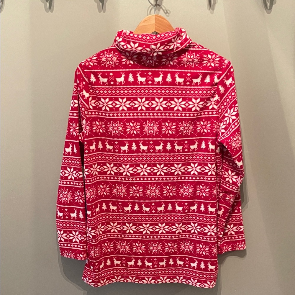 Lands' End Holiday Fleece Womens Tunic Size M - Picture 5 of 7